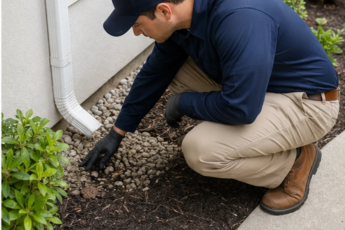 Jacksonville exterior inspection for standing water and pest-supporting moisture